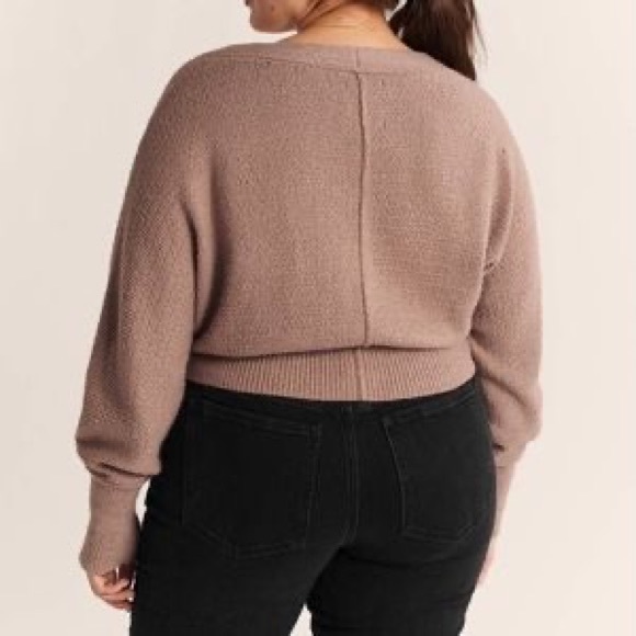 COPY - V-Neck Ribbed Cardigan - Picture 7 of 7